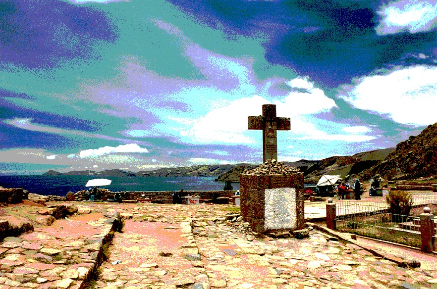 Bolivia — Cross on Mount Calvary — landscape photography by Jay Keenan