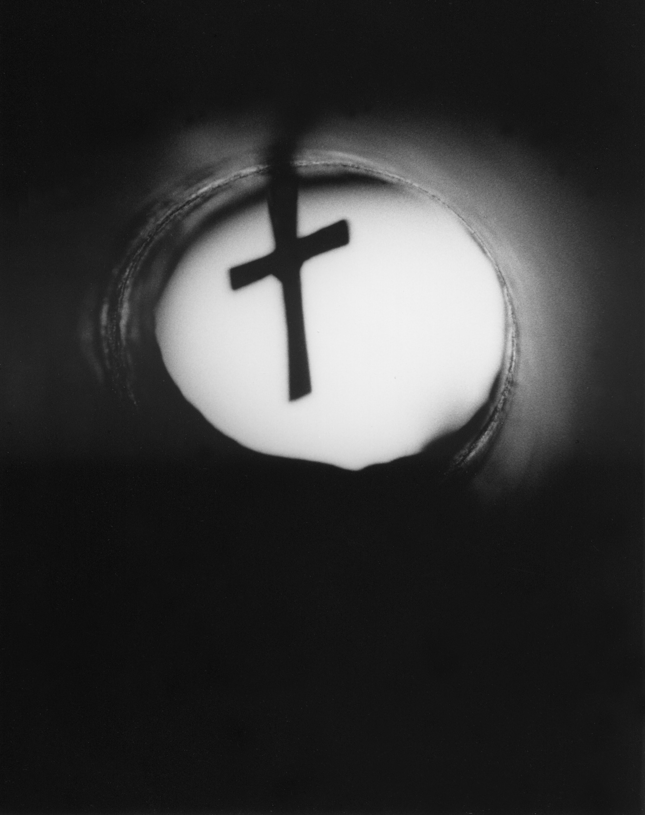 Cross at the End of the Tunnel — artistic photography by Jay Keenan