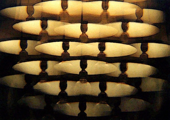 Multiple Lamp Shades — artistic photography by Jay Keenan